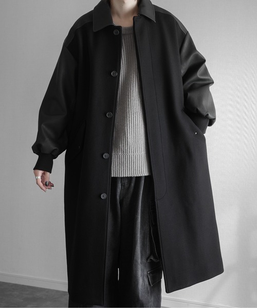 KUUUPY（クーピー） ステンカラーコート コート Super 120's Lamb wool