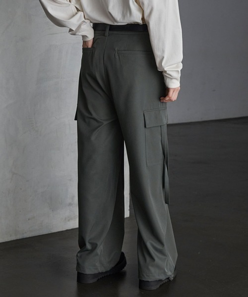 SERACE ワイドパンツ カーゴパンツ メンズ レディース : ZOZOTOWN