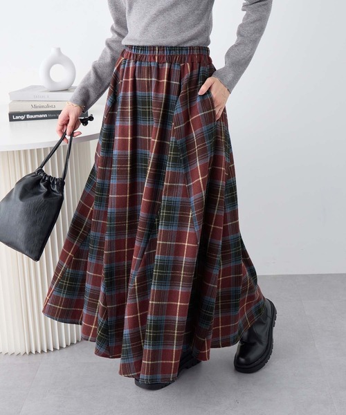 Viola e Viola（ヴィオラ エ ヴィオラ） スカート ふんわりチェック柄