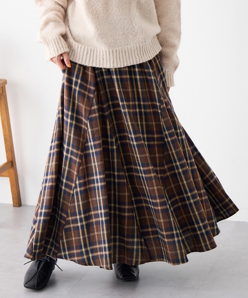 Viola e Viola（ヴィオラ エ ヴィオラ） スカート ふんわりチェック柄