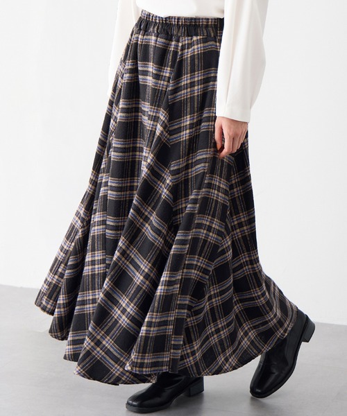 Viola e Viola（ヴィオラ エ ヴィオラ） スカート ふんわりチェック柄