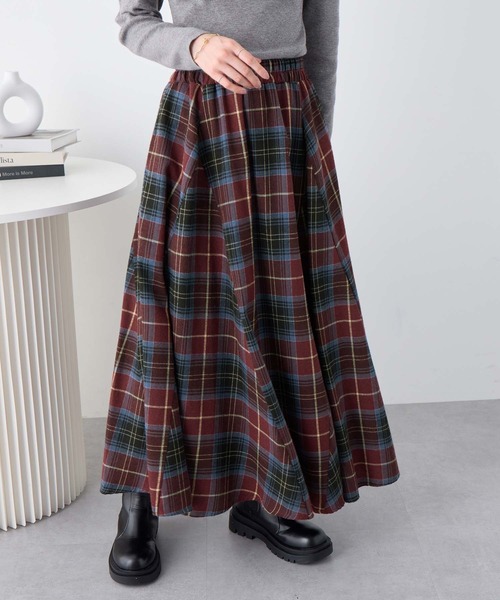 Viola e Viola（ヴィオラ エ ヴィオラ） スカート ふんわりチェック柄