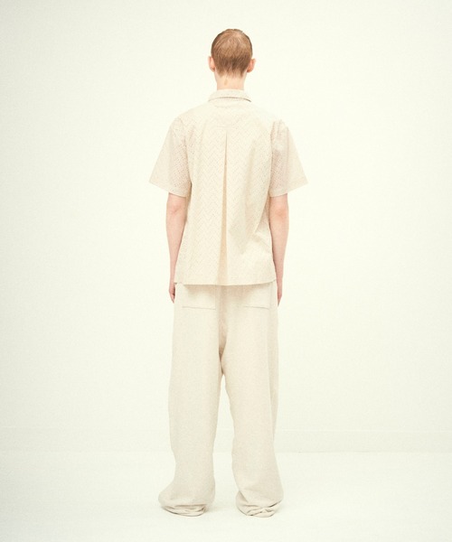 Juha（ユハ） シャツ 半袖 LAWN LACE S/S SHIRT メンズ レディース