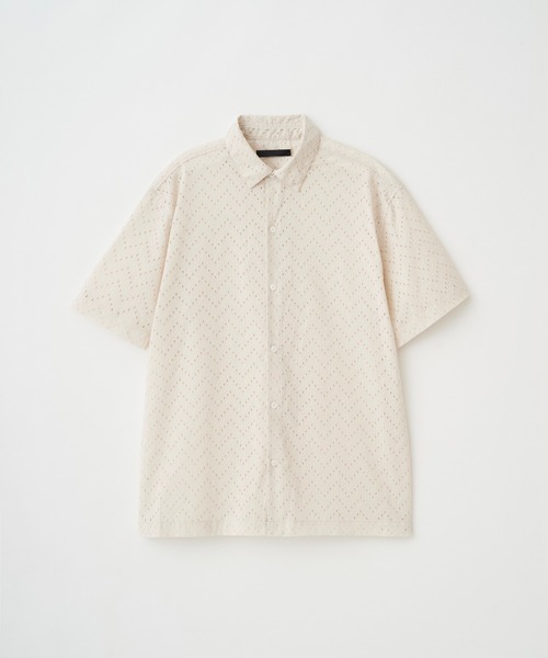 Juha（ユハ） シャツ 半袖 LAWN LACE S/S SHIRT メンズ レディース
