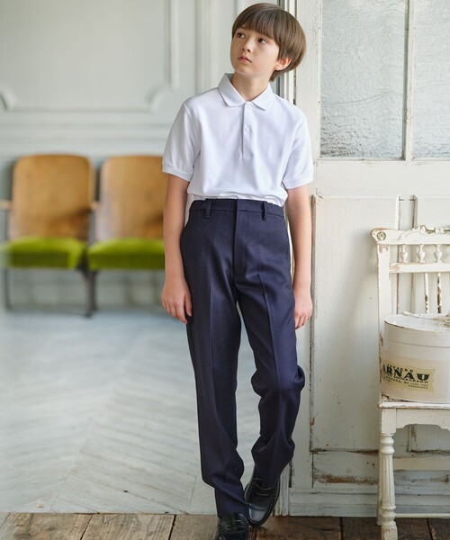 J.PRESS ポロシャツ 「140-170cm」40/2鹿の子 半袖 キッズ 子供