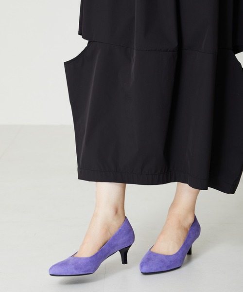 FENDI ブルーとパープルの中間色 オープントゥ 高ヒールパンプス ORiental TRaffic（オリエンタルトラフィック） パンプス 跳べる