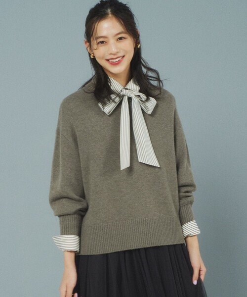 組曲（KUMIKYOKU） ニット セーター ウールカシミヤミックス ロール