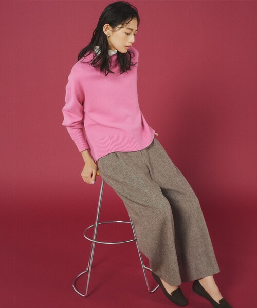 組曲（KUMIKYOKU） ニット セーター ウールカシミヤミックス ロール