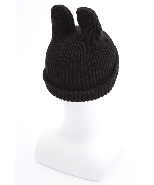 即日発送　即購可　CFIERCE うさぎ　ニット　帽子　ブラック　ハット 即日発送 即購可 CFIERCE うさぎ ニット 帽子 ブラック ハット 即日