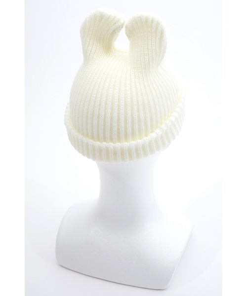 ニット帽 ニットキャップ an meets zakka うさぎ耳ニットキャップ