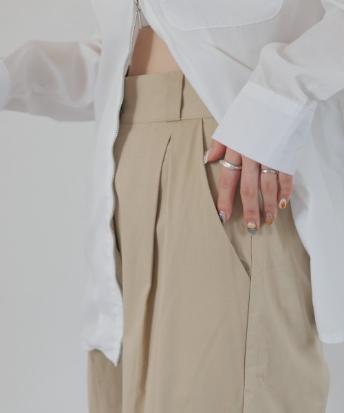 Reurie'（レウリィ） ブラウス シャツ double zip shirt / ダブル