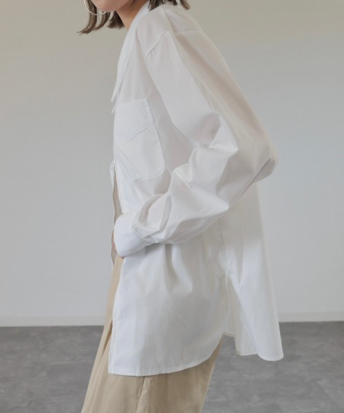 Reurie'（レウリィ） ブラウス シャツ double zip shirt / ダブル