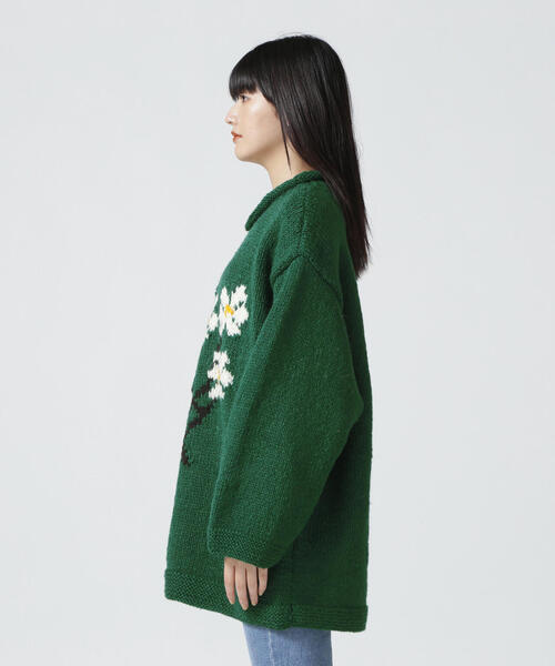 macmahon knitting mills ニット MacMahon Knitting Mills Crew Neck Knit-5 Flowers | BEAVER