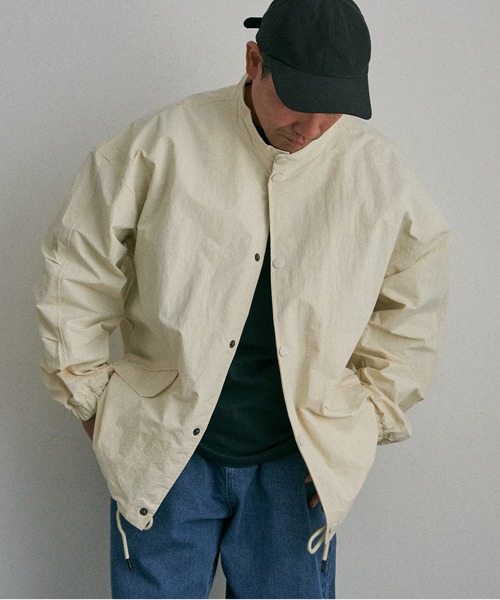 NO NEED（ノーニード） ブルゾン アウター スタンドカラー 裾ドロスト