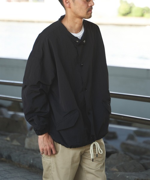 NO NEED（ノーニード） ブルゾン アウター スタンドカラー 裾ドロスト