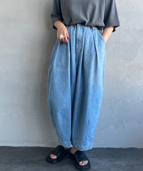 ハーベスティ デニムサーカスパンツ　L 楽天市場】HARVESTY（ハーベスティ） サーカスパンツ 10oz デニム