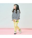 tシャツ ハート刺繍スカラップ衿トップス キッ...の詳細画像1