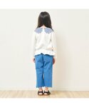 tシャツ ハート刺繍スカラップ衿トップス キッ...の詳細画像4