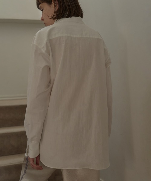 MANOF（マノフ） ブラウス シャツ H/N ZIP SHIRT レディース