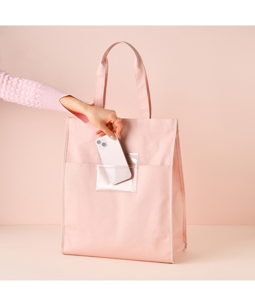 Francfranc トートバッグ ロゴトート L ピンク レディース