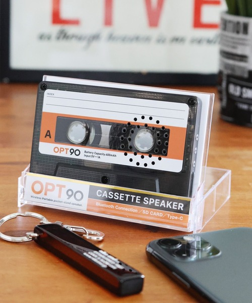 niko and…（ニコアンド） スピーカー カセットテープ型 Bluetooth