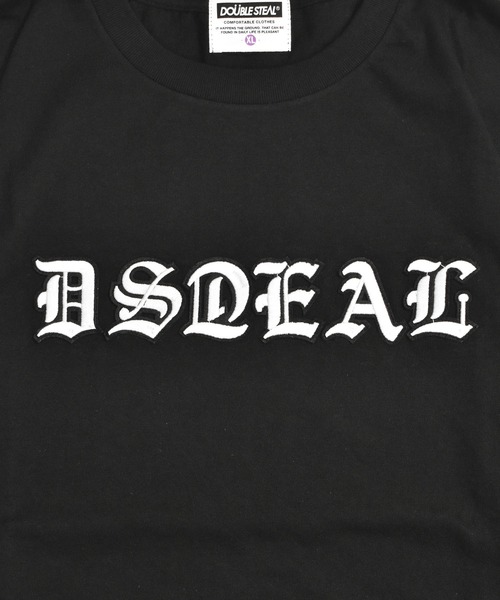 DOUBLE STEAL tシャツ ゴシックワッペン Tシャツ メンズ