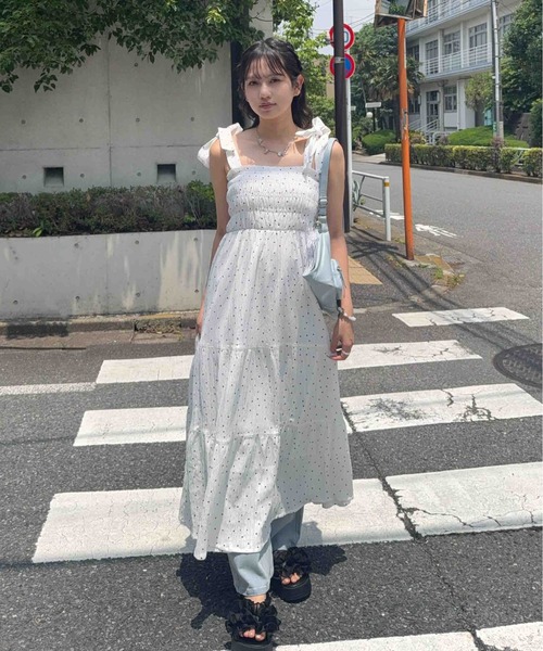 AS KNOW AS（アズノゥアズ） ワンピース 夏 2WAYリボンティアード