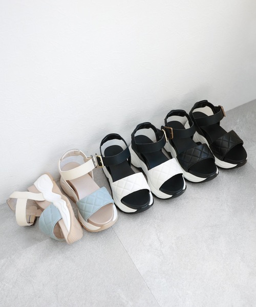 サンダル キルティング スポーツサンダル レディース : ZOZOTOWN Yahoo