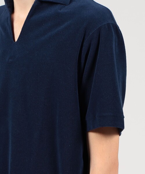 【定価33000円】Bryceland's名品スキッパーポロブルー40 Cotton Short Sleeve 'Skipper' Polo Black | Bryceland's Tokyo