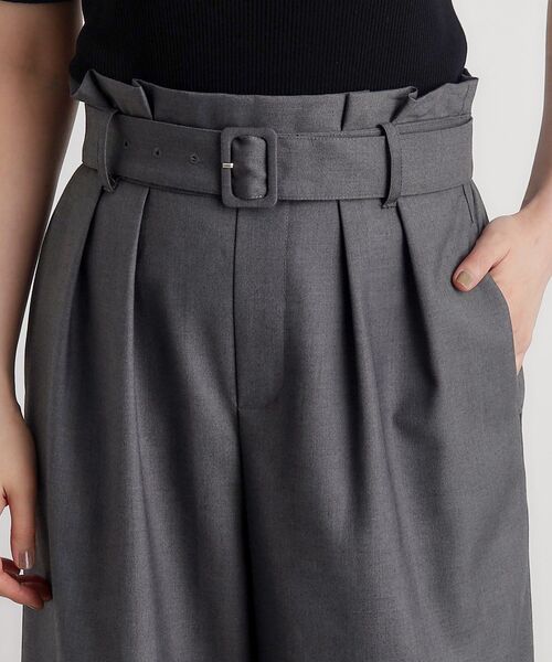 grove（グローブ） パンツ くるみバックルワイドパンツ レディース