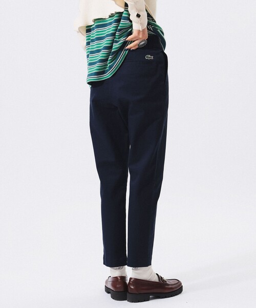 【別注】LACOSTE / コットン パンツ　ブラック　サイズ36 別注】LACOSTE / コットン パンツブラックサイズ36