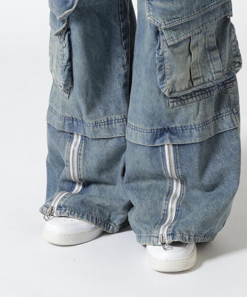 A.F ARTEFACT (エーエフアーティファクト)クラッシュバギーデニム ROYAL FLASH ジーンズ A.F ARTEFACT/エーエフ・アーティファクト/Denim