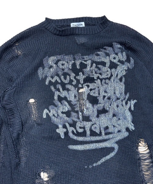 XU ニット セーター 「XU」damage loose knit レディース