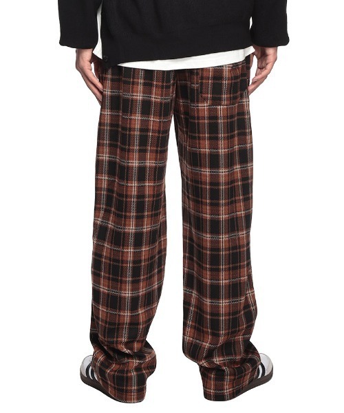 WOODENDOLL パンツ ワイドパンツ チェック柄 ウエストコード