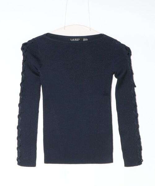 LAUREN RALPH LAUREN / ローレン ラルフ ローレン リブニット ボートネック セーター LAUREN RALPH ニット セーター リブニット ボートネック