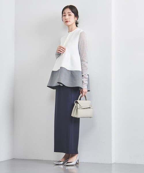 ニット セーター P リボンブローチ ニットベスト レディース UNITED ARROWS ニット セーター P リボンブローチ ニットベスト