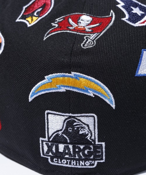 【美品】NEWERA NFL マルチロゴ　チーム刺繍キャップ NEW ERA（ニューエラ） キャップ 帽子 XLARGE×NEW ERA×NFL 59FIFTY CAP