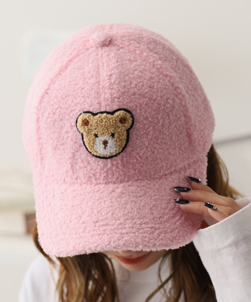 クマ耳リボン付きベースボールキャップ （NEW ERAとCELFORDの
