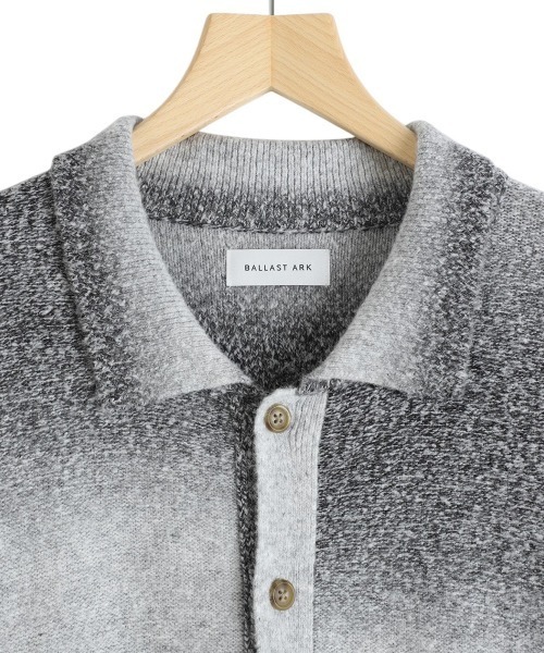 シャツ BALLAST ARK / バラストアーク：GRADATION KNIT SHIRT：BA11-K000「AST」 メンズの画像