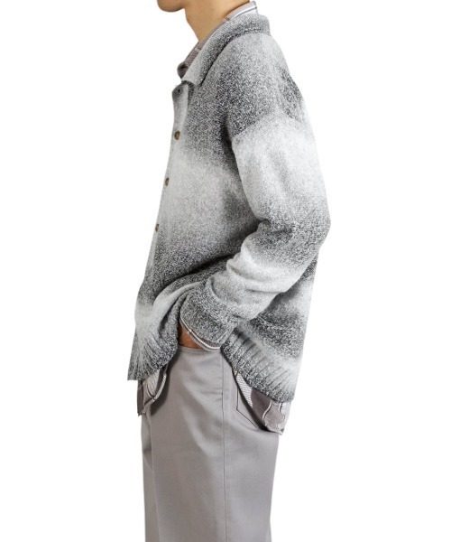 シャツ BALLAST ARK / バラストアーク：GRADATION KNIT SHIRT：BA11-K000「AST」 メンズの画像