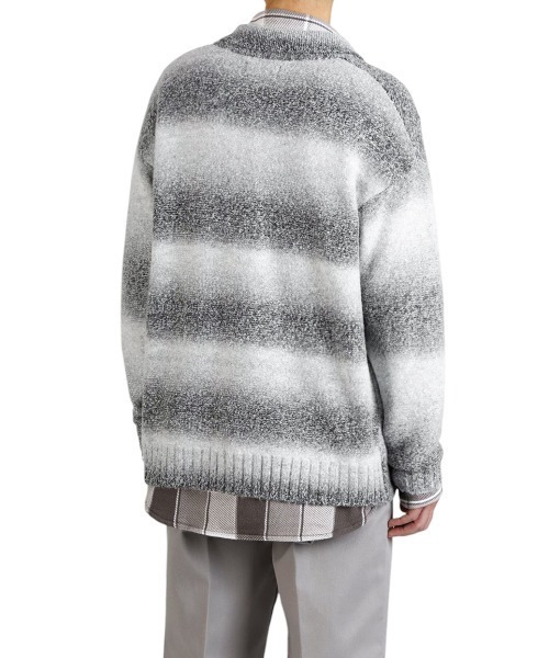 シャツ BALLAST ARK / バラストアーク：GRADATION KNIT SHIRT：BA11-K000「AST」 メンズの画像