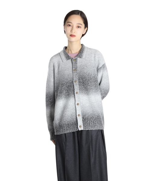 シャツ BALLAST ARK / バラストアーク：GRADATION KNIT SHIRT：BA11-K000「AST」 メンズの画像