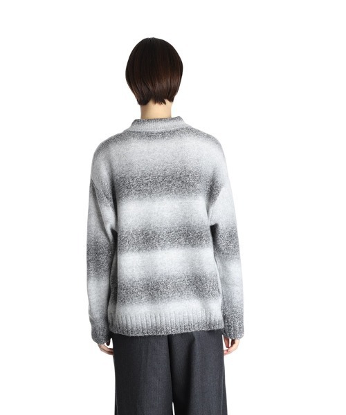 シャツ BALLAST ARK / バラストアーク：GRADATION KNIT SHIRT：BA11-K000「AST」 メンズの画像