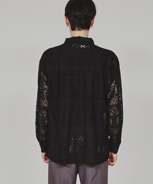 tk.TAKEO KIKUCHI（ティーケータケオキクチ） シャツ 長袖レースシャツ