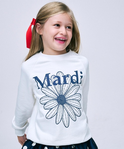 Mardi Mercredi トレーナー KIDS SWEATSHIRT FLOWERMARDI キッズ
