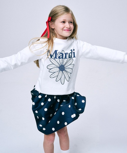 Mardi Mercredi トレーナー KIDS SWEATSHIRT FLOWERMARDI キッズ