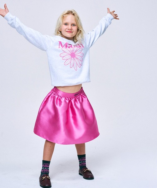 Mardi Mercredi トレーナー KIDS SWEATSHIRT FLOWERMARDI キッズ