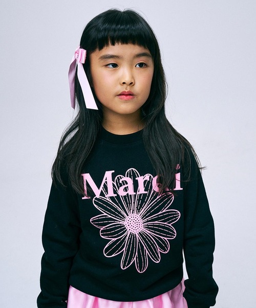 Mardi Mercredi トレーナー KIDS SWEATSHIRT FLOWERMARDI キッズ