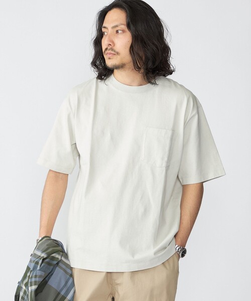 SHIPS（シップス） tシャツ SHIPS: コットンUSA クルーネック ポケット