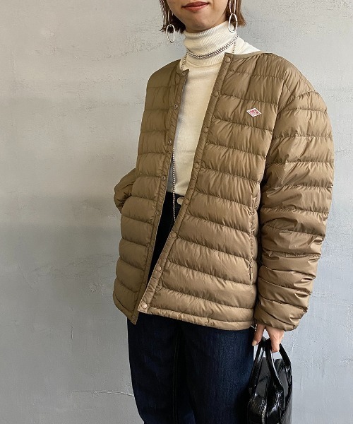 Danton（ダントン） ダウンジャケット S ベージュ レディース